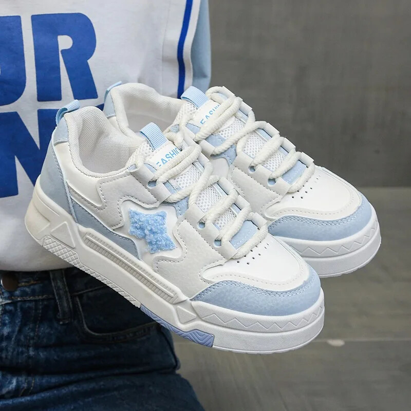 Pantofi stea pentru femei Campus 2023 Nou primăvară Toamnă Fund gros Casual Versatili Pantofi albi Pantofi de nișă Comerț cu ridicata pentru femei