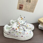 Trendi tenisice s platformom Bijele cipele 2024. Proljeće Jesen Nove cipele za dasku Svestrane Niche StudentsCasual Sportske cipele Svestrane