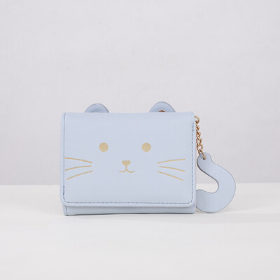 Naiste rahakott armas kass lühike rahakott Trend PU väike moodne rahakott ühevärviline mündikott Naiste kaardikott hulgimüük