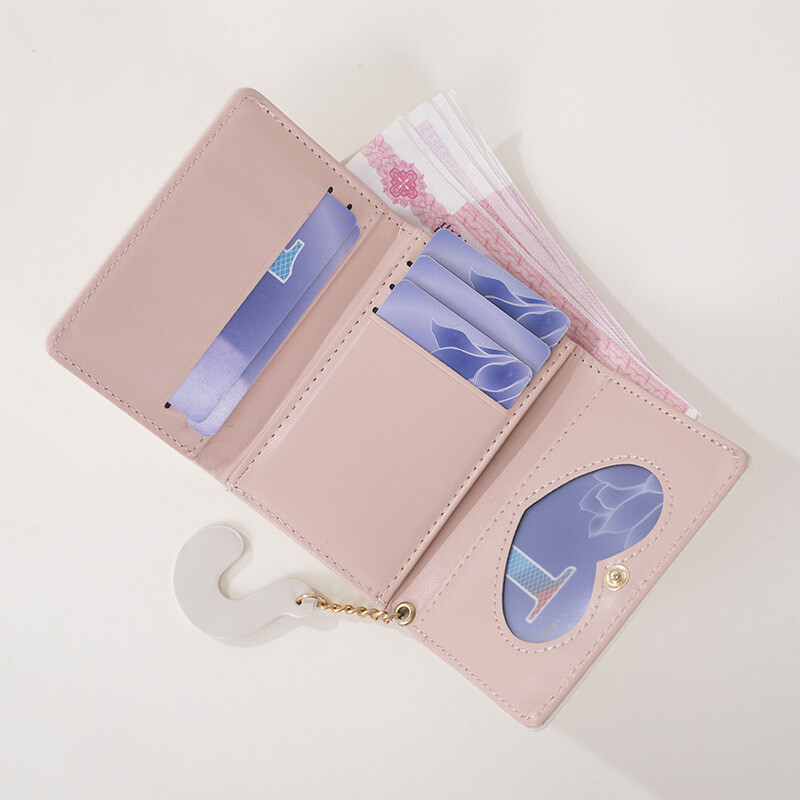 Naiste rahakott armas kass lühike rahakott Trend PU väike moodne rahakott ühevärviline mündikott Naiste kaardikott hulgimüük