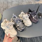 2024, primăvară și toamnă, plasă nouă, fund gros, pandișpan, versatil, populare, înălțime scurtă, în creștere, pantofi casual pentru femei