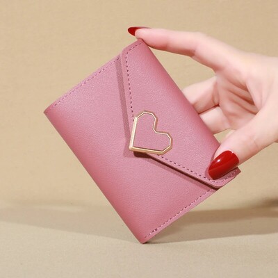 2023 Novi mali novčanik Ženski metalni kratki presavijeni personalizirani studentski slatki mini modni novčanik Zero Wallet