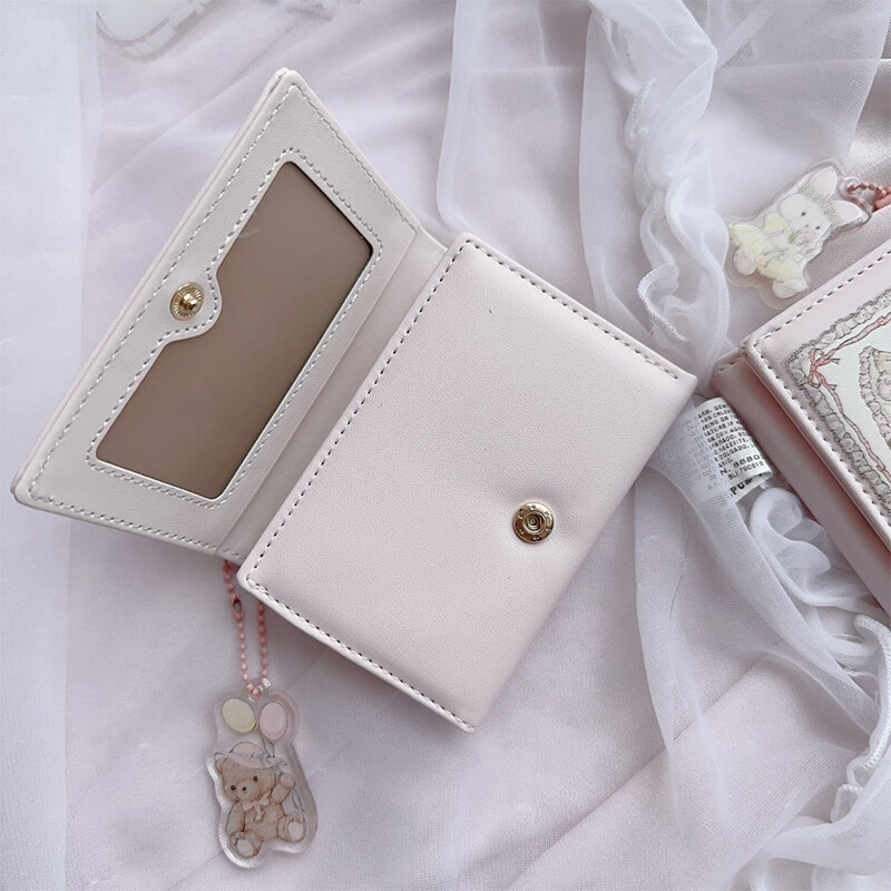 Naiste lühike armas väike rahakott Müntide rahakott Magnetpandlaga null rahakott