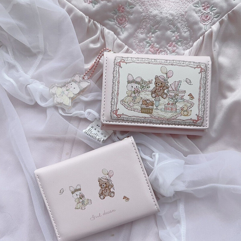 Naiste lühike armas väike rahakott Müntide rahakott Magnetpandlaga null rahakott