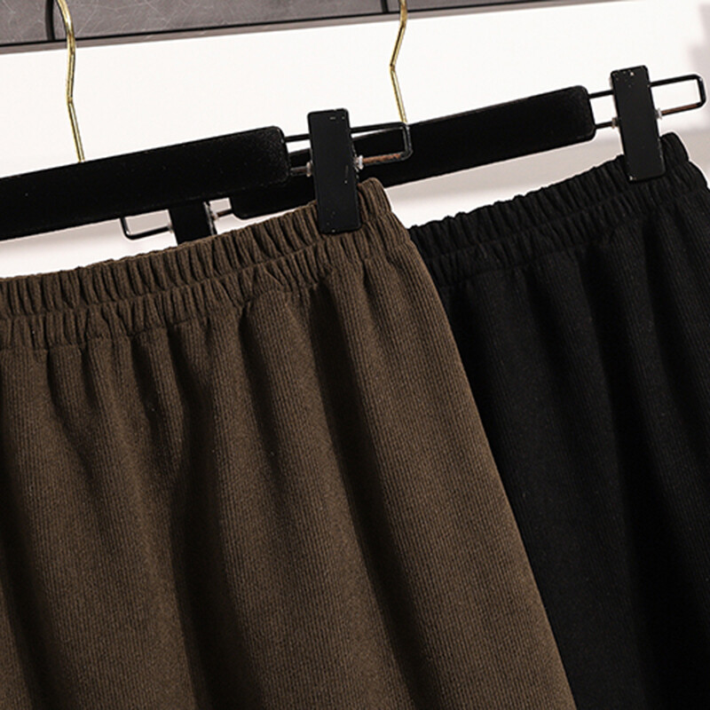 Fusta de toamnă 2024 pentru femei, cu talie înaltă elastică, fustă de dimensiuni mari, cu fantă în spate, în stil coreean, elegante, maro sau negru, ocazional, pentru femei