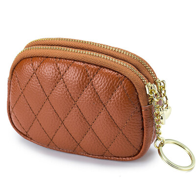 Nova marka torbica za novčiće, privjesak, torbica za pohranu, dvostruki patentni zatvarač, veliki kapacitet, utori za više kartica, držač kartica za žene, djevojke