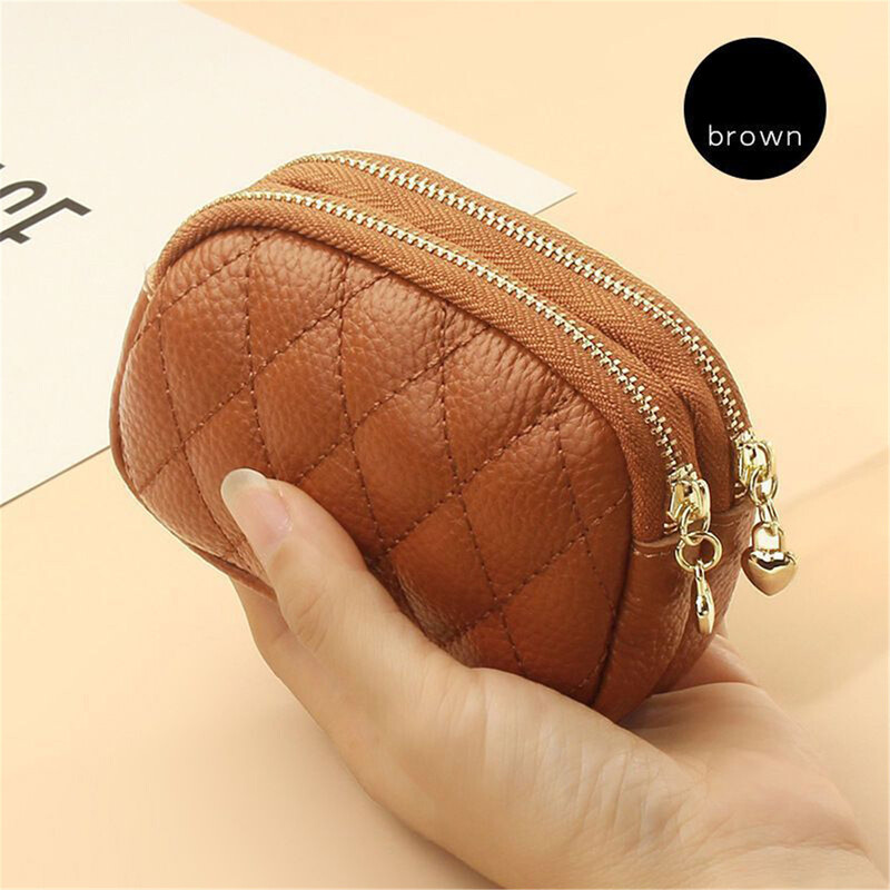 Nova marka torbica za novčiće, privjesak, torbica za pohranu, dvostruki patentni zatvarač, veliki kapacitet, utori za više kartica, držač kartica za žene, djevojke