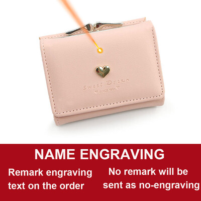 2024, portofele scurte pentru femei, drăguț, cu buzunar pentru monede, suport pentru carduri, poșetă mică pentru femei, suport foto Kpop, portofel gravat cu nume pentru fete