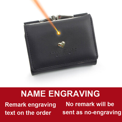 2024, portofele scurte pentru femei, drăguț, cu buzunar pentru monede, suport pentru carduri, poșetă mică pentru femei, suport foto Kpop, portofel gravat cu nume pentru fete