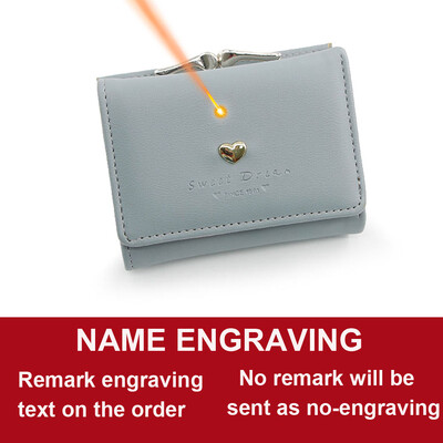 2024, portofele scurte pentru femei, drăguț, cu buzunar pentru monede, suport pentru carduri, poșetă mică pentru femei, suport foto Kpop, portofel gravat cu nume pentru fete