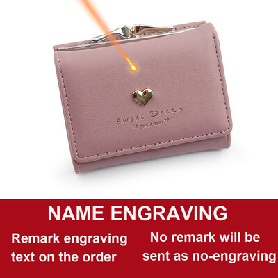2024, portofele scurte pentru femei, drăguț, cu buzunar pentru monede, suport pentru carduri, poșetă mică pentru femei, suport foto Kpop, portofel gravat cu nume pentru fete