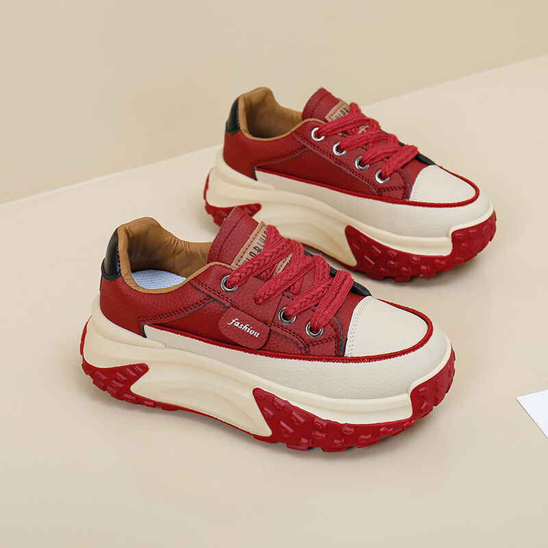 Modne ženske vulkanizirane cipele različitih boja, prozračne ležerne cipele s debelim potplatom