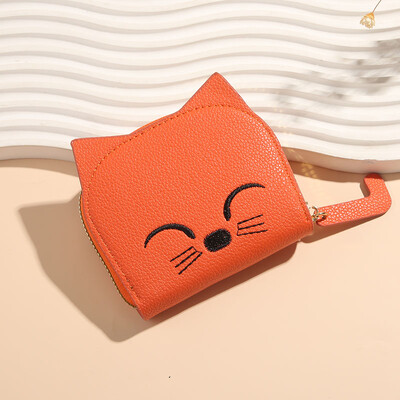 Nova PU torba za kartice sa slatkim slatkim privjeskom iz crtića, prvi sloj navlake za kartice s više kartica od kravlje kože