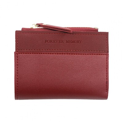 Portofel pentru femei Mini-fold cu mai multe sloturi Suport card de credit Fermoar neted Portofel subțire Poșetă cu monede Husă pentru bani Utilizare la cumpărături 여자 지갑