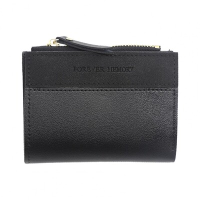 Portofel pentru femei Mini-fold cu mai multe sloturi Suport card de credit Fermoar neted Portofel subțire Poșetă cu monede Husă pentru bani Utilizare la cumpărături 여자 지갑