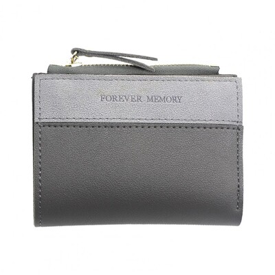 Portofel pentru femei Mini-fold cu mai multe sloturi Suport card de credit Fermoar neted Portofel subțire Poșetă cu monede Husă pentru bani Utilizare la cumpărături 여자 지갑