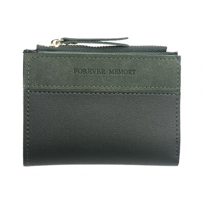 Portofel pentru femei Mini-fold cu mai multe sloturi Suport card de credit Fermoar neted Portofel subțire Poșetă cu monede Husă pentru bani Utilizare la cumpărături 여자 지갑