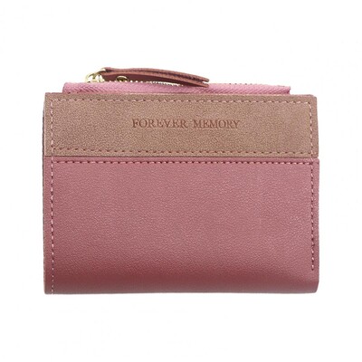 Portofel pentru femei Mini-fold cu mai multe sloturi Suport card de credit Fermoar neted Portofel subțire Poșetă cu monede Husă pentru bani Utilizare la cumpărături 여자 지갑