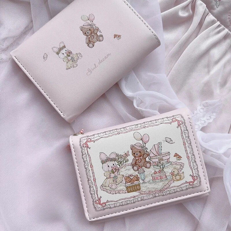 Armas rahakott naistele Armas originaalne ruudukujuline volditav mündikott, nahast tõmblukk, loomaprintidega Esteetiline kott noorte rahakott