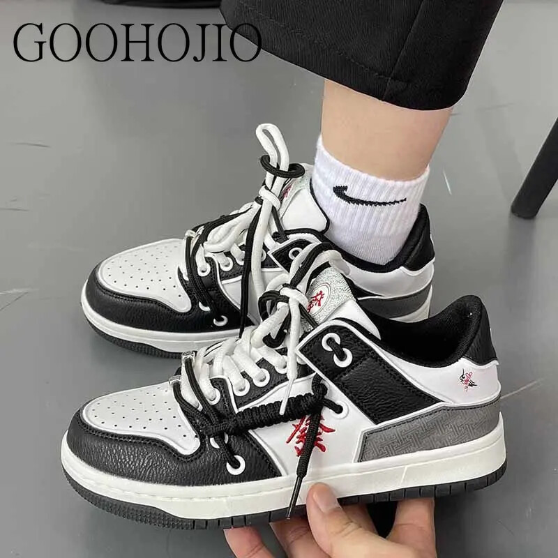 Sporta kurpes Ķīniešu madžongs Vispārpiemērots Kurpes Sievietēm Vulkanizēt Kurpes Biezas zoles Ikdienas apavi Palielināti Sievietēm Ērti Elpojoši