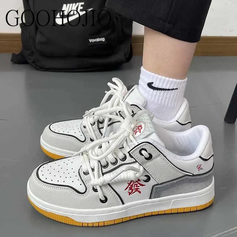 Sporta kurpes Ķīniešu madžongs Vispārpiemērots Kurpes Sievietēm Vulkanizēt Kurpes Biezas zoles Ikdienas apavi Palielināti Sievietēm Ērti Elpojoši