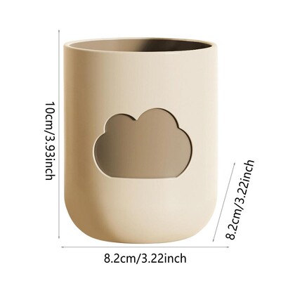 2gab Vannas istabas trauki Plastmasas mutes skalojamā līdzekļa krūze kafijas tēja ūdens krūze mājas ceļojumu mākoņa raksta zobu birstes turētājs dzērienu krūze