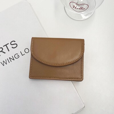 Jauni PU sieviešu maki Sieviešu dabīgās ādas maki karšu turētāji Mazi pārnēsājami monētu somiņas lielas ietilpības naudas soma