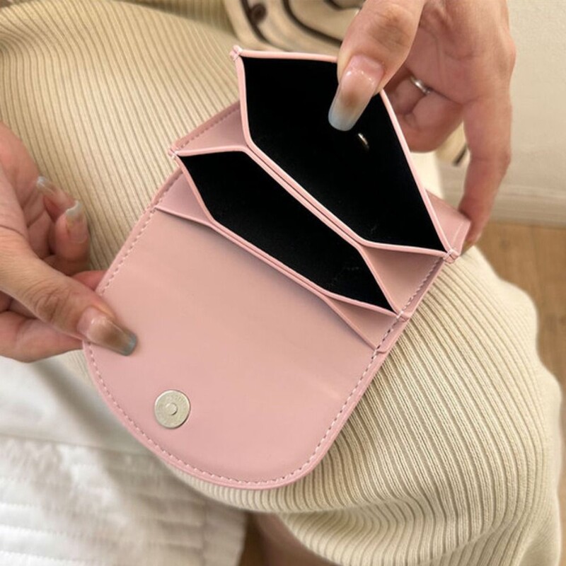 Jauni PU sieviešu maki Sieviešu dabīgās ādas maki karšu turētāji Mazi pārnēsājami monētu somiņas lielas ietilpības naudas soma