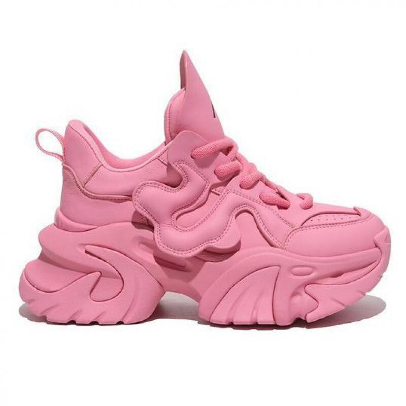 Pantofi negri cu platformă din piele, cu talpă groasă, toamnă, pantofi groși, femei, cu șireturi, 2024, comozi, pantofi de mers pentru femei.