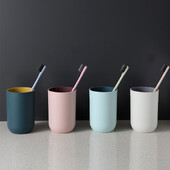 Pahare de baie Cupă Bună Dimineața Periuță de dinți rotundă Suport pentru pastă de dinți Cupă de călătorie Cupă de spălat Cana cu apă Accesorii pentru baie