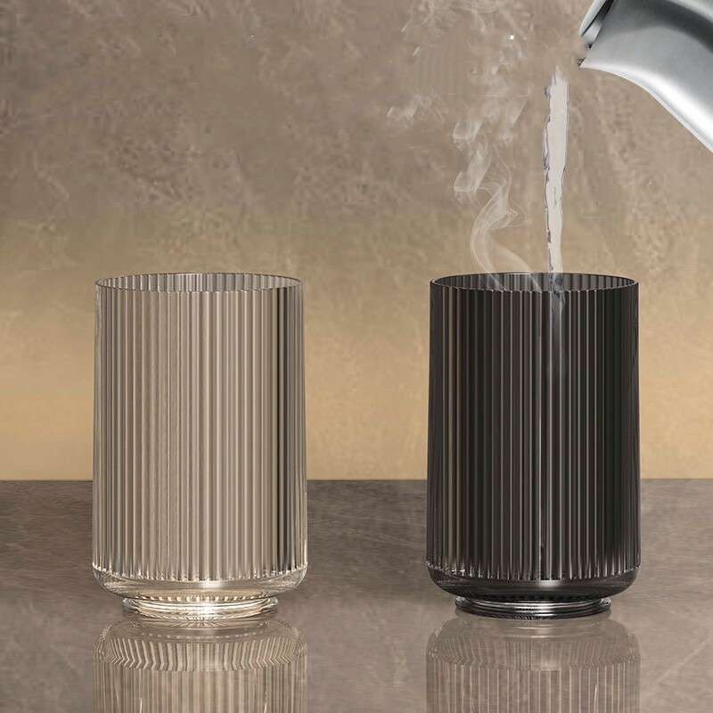 Cană pentru apă de gură de uz casnic, ceașcă pentru periuță de dinți transparentă de lux, ceașcă de toaletă cu nivel înalt de aspect