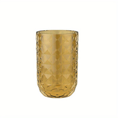 1 бр. Едноцветна чаша за вода за уста, двойна чаша за четка за зъби, пластмасова чаша за гаргара, чаша за баня с геометрична текстура, баня