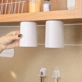 Cupă de apă de gură cu aspirație magnetică creativ Suport pentru periuță de dinți montat pe perete Suport pentru pahare pentru periaj cu susul în jos Accesorii pentru baie de acasă