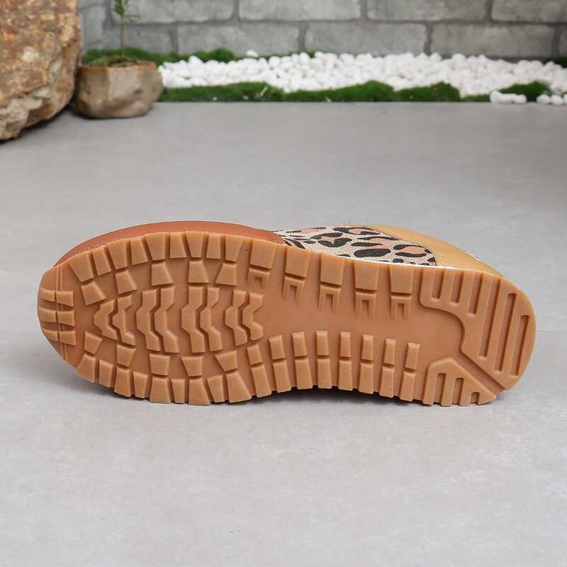 Дамски маратонки за джогинг Летни ежедневни маратонки за ходене Модерен леопардов принт Модни удобни ежедневни обувки за тенис