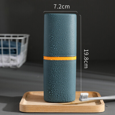 Vienkārša pārnēsājama ceļojumu mutes skalojamā līdzekļa glāzīte Zobu birstes krūze Studentu kopmītnē Zobu birstes spainis mazgāšanas kauss Zobu pastas zobu birstes uzglabāšana