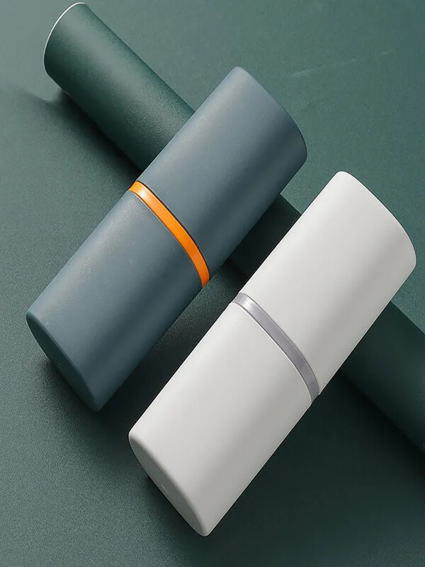 Vienkārša pārnēsājama ceļojumu mutes skalojamā līdzekļa glāzīte Zobu birstes krūze Studentu kopmītnē Zobu birstes spainis mazgāšanas kauss Zobu pastas zobu birstes uzglabāšana