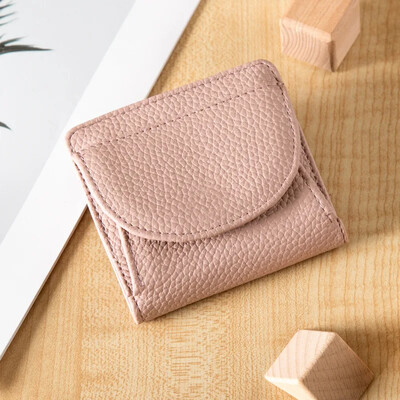 Pu кожа Rfid Id Кредитна банка Поставка за визитна карта Портфейли за монети от телешка кожа Луксозни тънки джобни портфейли за жени