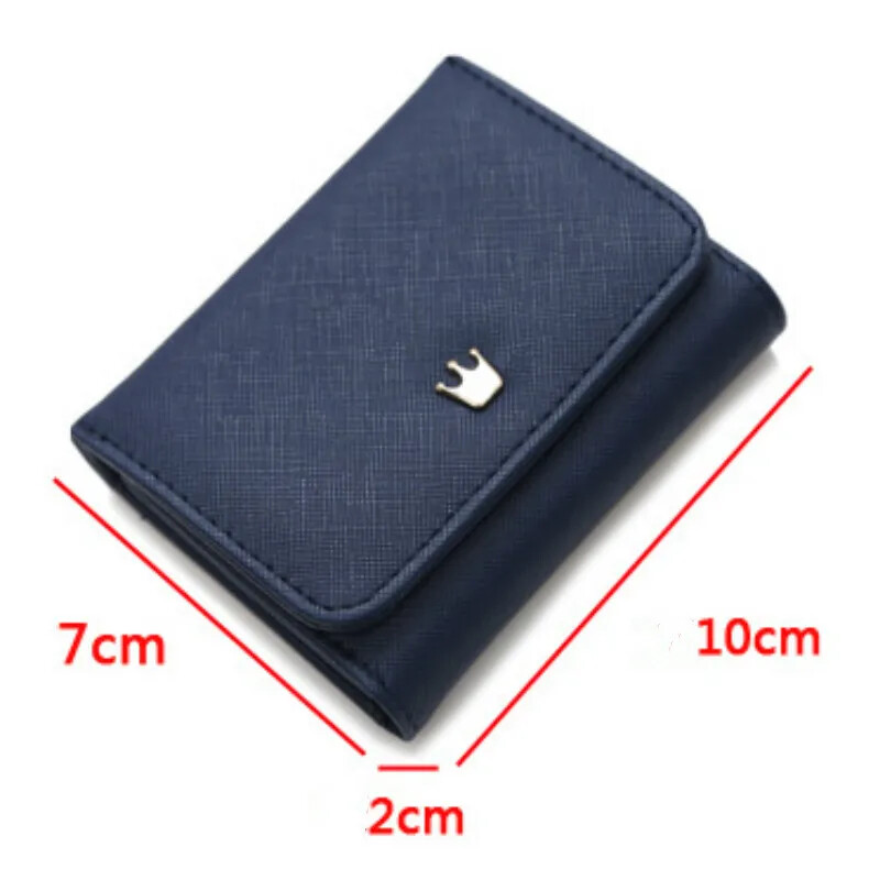 Naiste rahakott Lühike naiste mündikott krooniga rahakotid naistele kaardihoidjale Väike naiste rahakott Naise Hasp minisidur tüdrukule