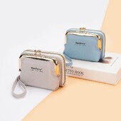 PU kožna torbica za novčiće Nova ženska harmonika torba s patentnim zatvaračem Mini torba za kartice Torba za pohranu više kartica s remenom za zapešće