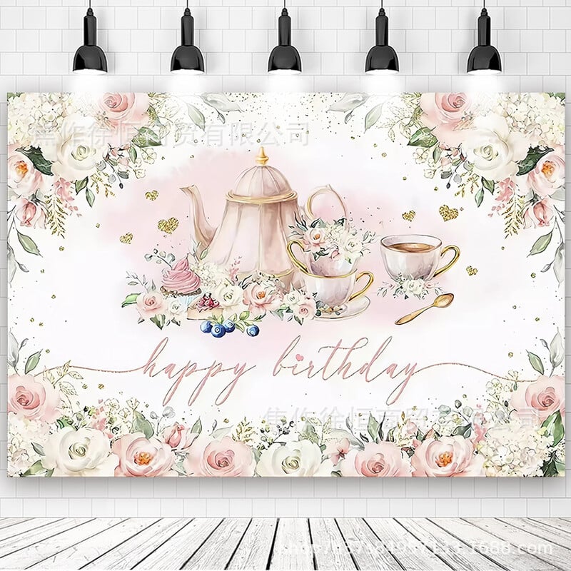 Naujas karštas išpardavimas animacinių filmų gimtadienio vakarėlio reklamjuostė gimtadienio šventės dekoravimas fotografijos fone pakabinamas audinys