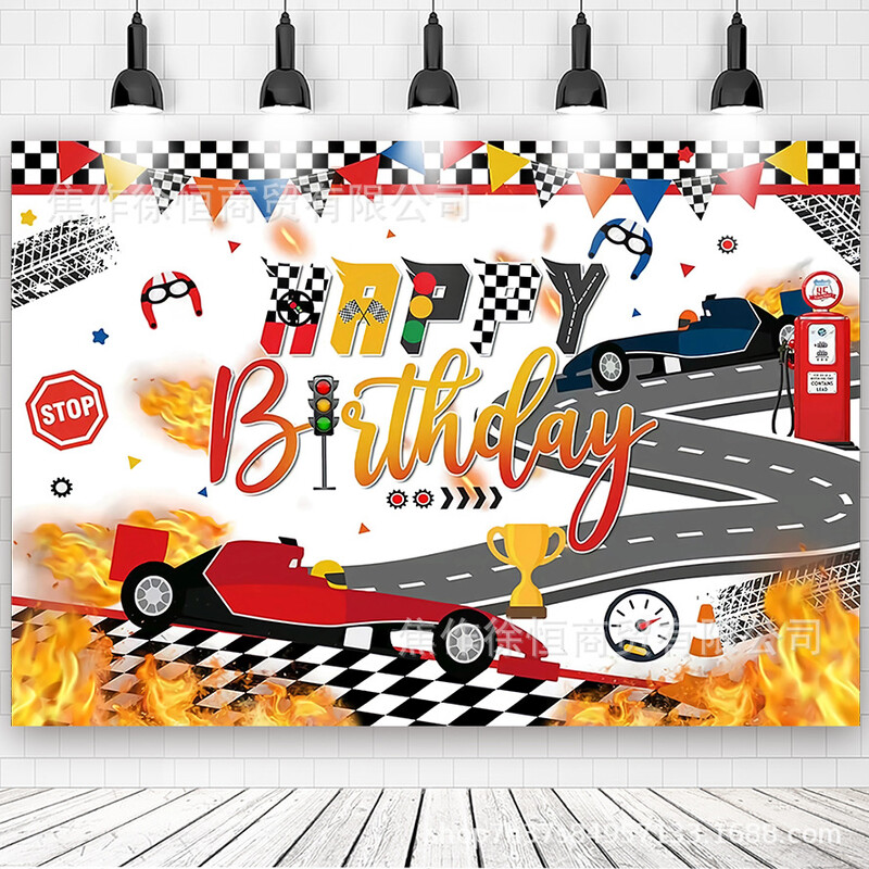 Naujas karštas išpardavimas animacinių filmų gimtadienio vakarėlio reklamjuostė gimtadienio šventės dekoravimas fotografijos fone pakabinamas audinys