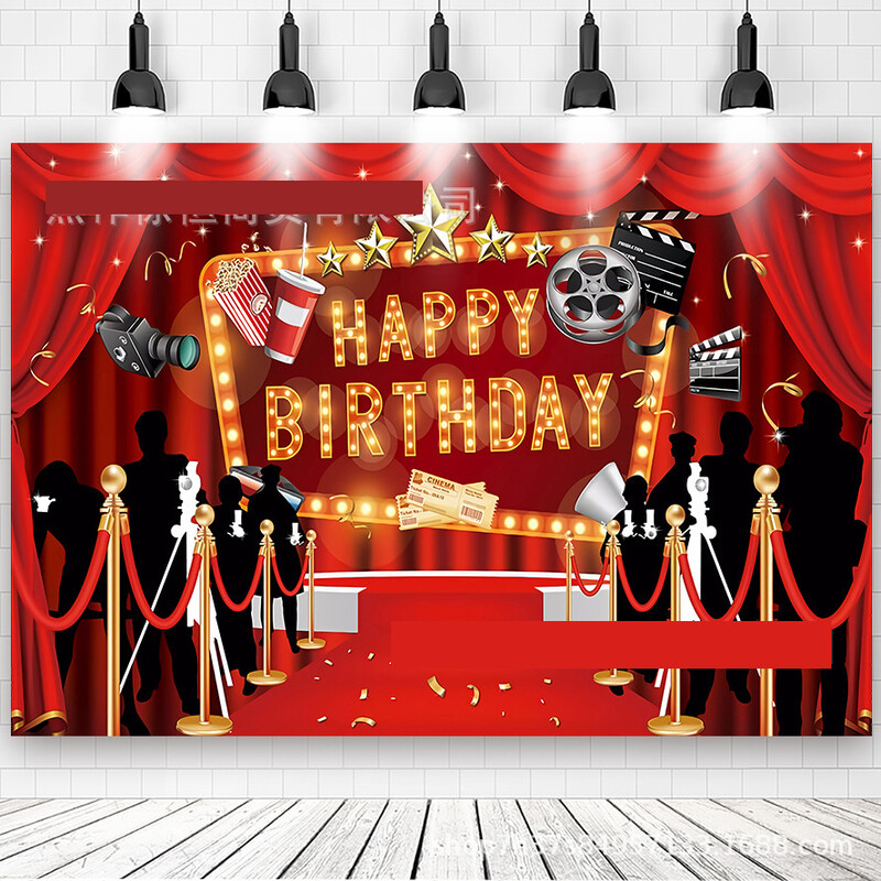 Naujas karštas išpardavimas animacinių filmų gimtadienio vakarėlio reklamjuostė gimtadienio šventės dekoravimas fotografijos fone pakabinamas audinys