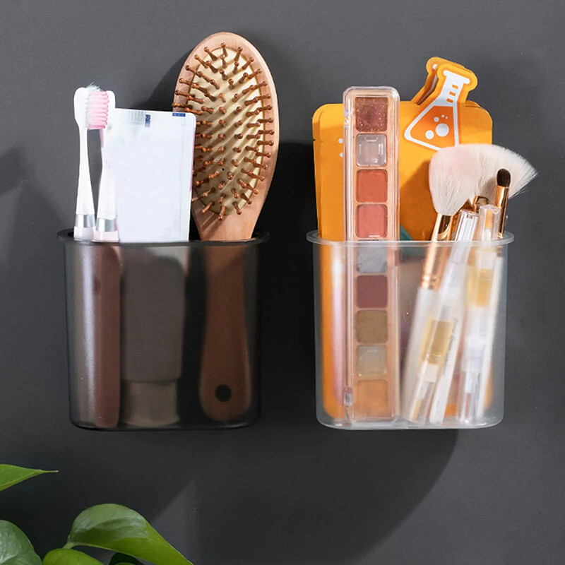 Seinale kinnitatav hambaharjahoidik vannitoa jaoks Isekleepuv seinale kinnitatav hambaharjahoidja elektrilise hambaharja hambapasta raseerijale