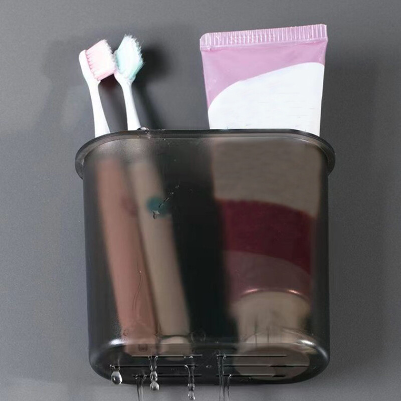 Seinale kinnitatav hambaharjahoidik vannitoa jaoks Isekleepuv seinale kinnitatav hambaharjahoidja elektrilise hambaharja hambapasta raseerijale