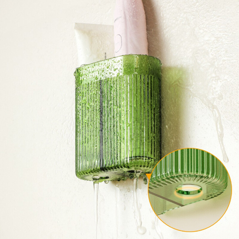 Suport pentru periuță de dinți electric pentru agățat pe perete Accesorii pentru baie Suport multifuncțional durabil pentru periuță de dinți Suport de depozitare din plastic