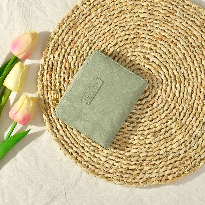 Portofel scurt din piele la modă. Poșetă cu fermoar de capacitate mare, culoare solidă, geantă pentru bani, cadou