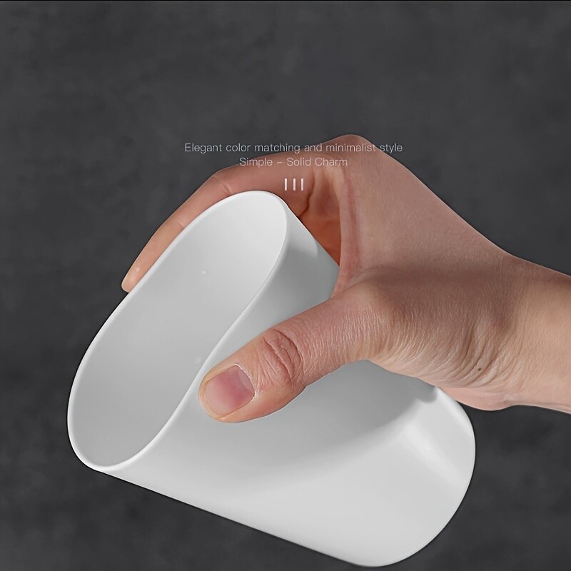 1 vienkrāsains mutes skalojamā līdzekļa kauss, vienkārša zobu birstes kauss, plastmasas mutes skalošanas glāzīte, vannas istabas piederumi