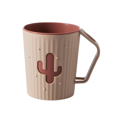 1 BUC Cupă pentru apă de gură Home Cactus Cupă cu perie dublă Copii Cuplu Pahar pentru spălat în familie Accesorii pentru baie