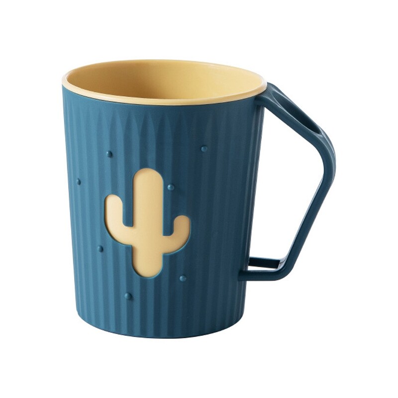 1 BUC Cupă pentru apă de gură Home Cactus Cupă cu perie dublă Copii Cuplu Pahar pentru spălat în familie Accesorii pentru baie