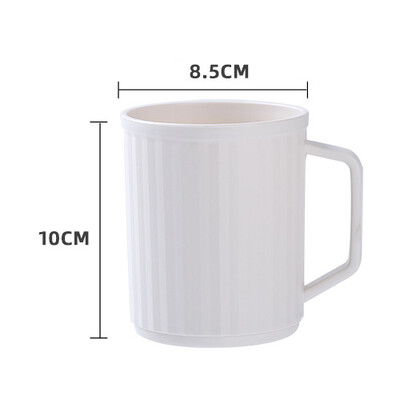 Plastmasas vannas istabas krūze ar rokturi zobu birstes turētāju organizators Neplīstoši atkārtoti lietojami mutes skalošanas kausi Ceļojumu piederumi